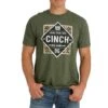 Cinch Men's Green Cinch Denim Company Graphic T-Shirt MTT1690501 -RodeoGearShop 0501