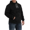 Cinch Men's Black On Black Logo Sweatshirt Hoodie MWK1206021 -RodeoGearShop 06021