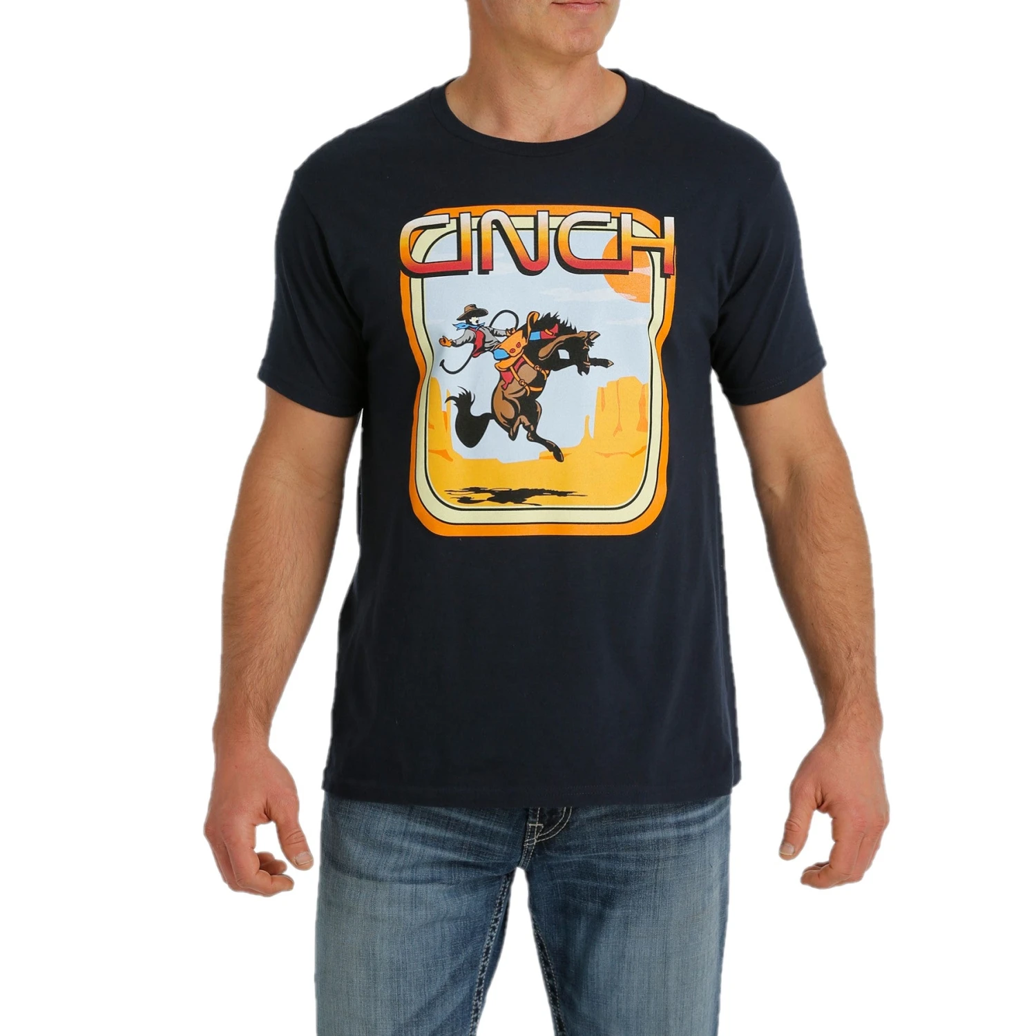 Cinch Men's Navy Short Sleeve Graphic T-Shirt MTT1690495 3 Cinch Men's Navy Short Sleeve Graphic T-Shirt MTT1690495
