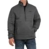 Cinch® Men's Half Zip Polyfill Charcoal Grey Pullover MWJ1547002 2 Cinch® Men's Half Zip Polyfill Charcoal Grey Pullover MWJ1547002 -RodeoGearShop 25616 DEFAULT l