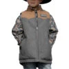 Cinch® Boy's Charcoal Grey Wooly Vest MWV5050001 -RodeoGearShop 5050001