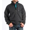 Cinch Men's Black Solid Bonded Jacket MWJ1009000