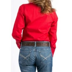 Cinch Ladies Solid Red Button-Down Shirt MSW9164032 8 Cinch Ladies Solid Red Button-Down Shirt MSW9164032 -RodeoGearShop 57 f142441d 5e40 4dd6 b14f c2ddf6c6dd11