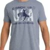 Cinch Men's Short Sleeve Heather Blue T-Shirt MTT1690500 2 Cinch Men's Short Sleeve Heather Blue T-Shirt MTT1690500 -RodeoGearShop 6484 default L
