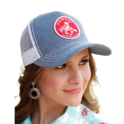 Cinch Ladies Cowboy Patch Indigo Trucker Cap CCC0041029