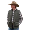 Cinch® Men's Western Wax CoatedBrown Zip Up Vest DWV2012001 -RodeoGearShop DWV2012001