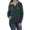 Cinch® Ladies Faux Leather & Dark Green Full Zip Hoodie MAJ7896001 -RodeoGearShop MAJ7896001