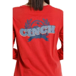 Cinch® Ladies Logo Graphic Red T-Shirt MSK7895005 -RodeoGearShop MSK7895005