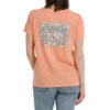 Cinch® Ladies Rodeo Brand Coral Short Sleeve T-Shirt MSK7901001 2 Cinch® Ladies Rodeo Brand Coral Short Sleeve T-Shirt MSK7901001 -RodeoGearShop MSK7901001