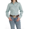 Cinch® Ladies Striped Blue Tencel Button Down Western Shirt MSW9164198 2 Cinch® Ladies Striped Blue Tencel Button Down Western Shirt MSW9164198 -RodeoGearShop MSW9164198 2