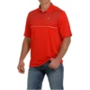Cinch® Men's Red Short Sleeve Arenaflex Polo T-Shirt MTK1834002 -RodeoGearShop MTK1834002