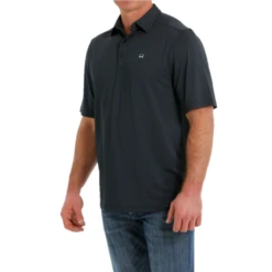 Cinch® Men's Solid Navy Arena Flex Polo Shirt MTK1863025 -RodeoGearShop MTK1863025 2