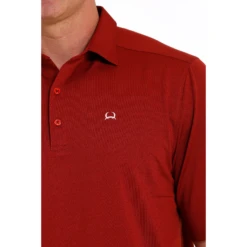 Cinch Men's Areanflex Red Polo Shirt MTK1863032 -RodeoGearShop MTK1863032 1