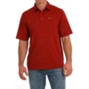 Cinch Men's Areanflex Red Polo Shirt MTK1863032 -RodeoGearShop MTK1863032