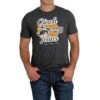 Cinch Men's Lead This Life Short Sleeve Charcoal T-Shirt MTT1690455 -RodeoGearShop MTT1690455