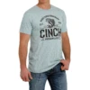 Cinch® Men's 1996 Logo Graphic Light Blue T-Shirt MTT1690481 -RodeoGearShop MTT1690481
