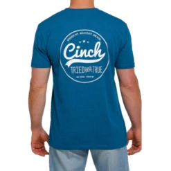 Cinch® Men's Teal Logo Short Sleeve T-Shirt MTT1690482