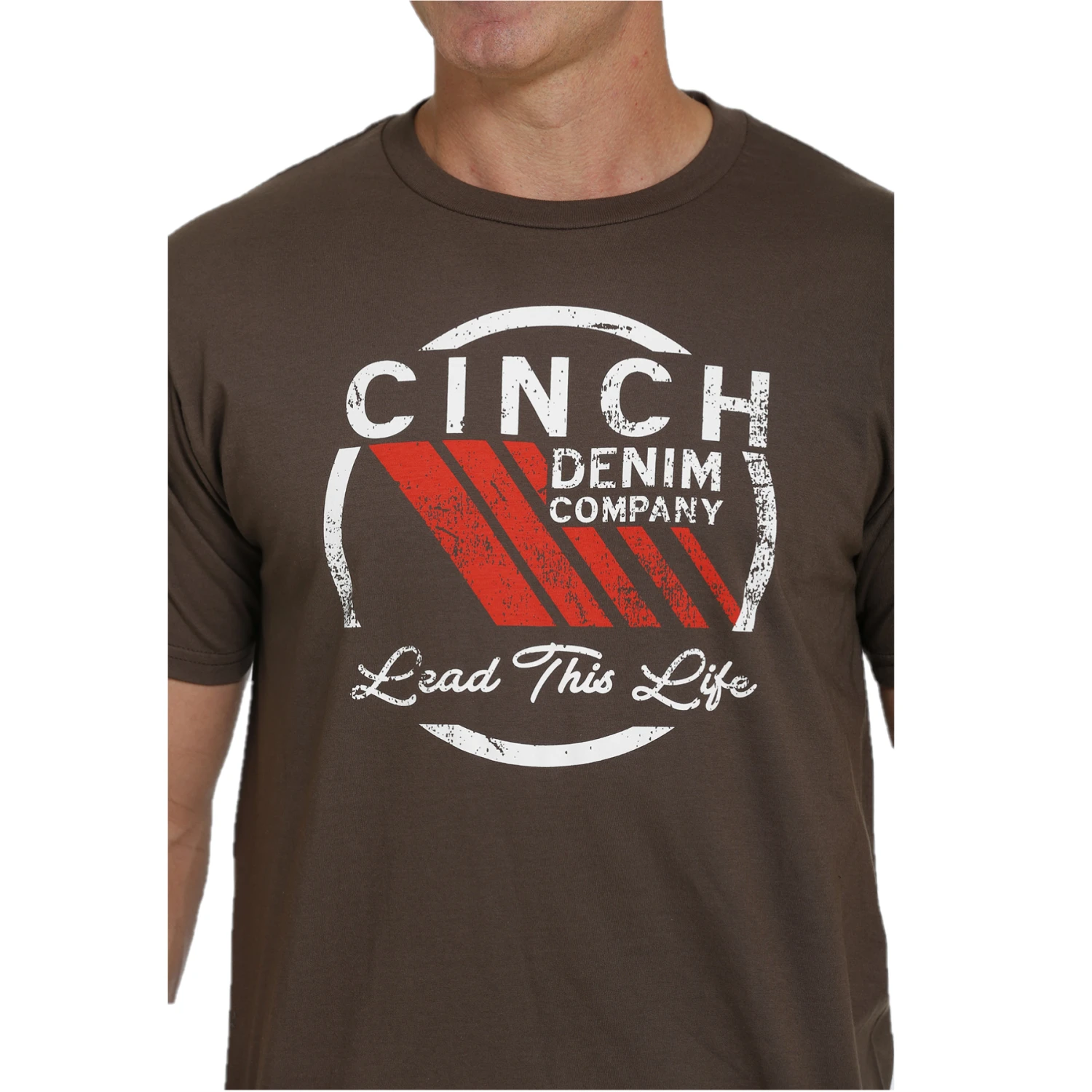 Cinch® Men's "Lead This Life" Brown Graphic T-Shirt MTT1690504 5 Cinch® Men's "Lead This Life" Brown Graphic T-Shirt MTT1690504 - Image 3