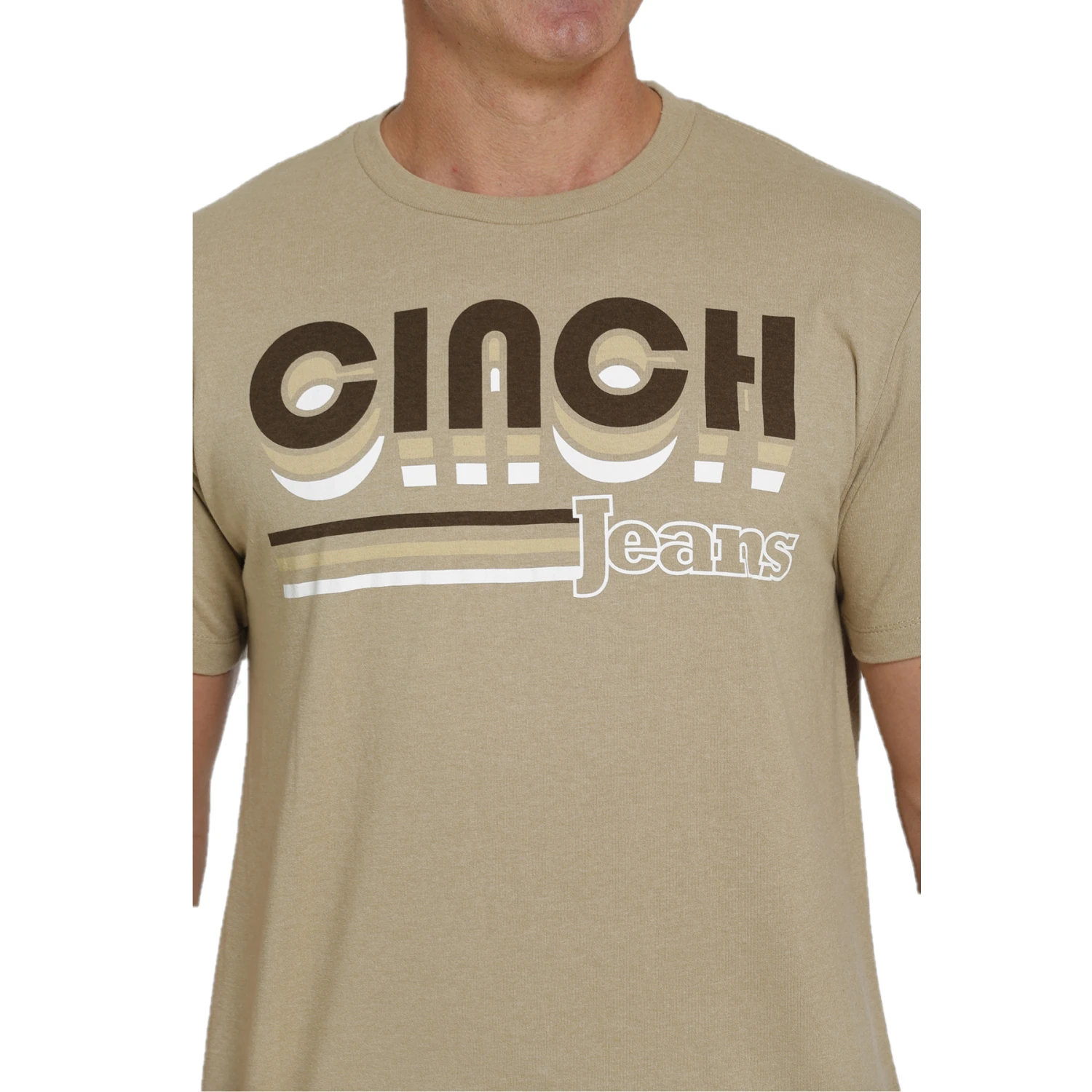 Cinch® Men's Logo Graphic Beige Short Sleeve T-Shirt MTT1690505 5 Cinch® Men's Logo Graphic Beige Short Sleeve T-Shirt MTT1690505 - Image 3