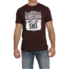 Cinch® Men's Burgundy "Camp Yee Haw" Graphic T-Shirt MTT1690542 -RodeoGearShop MTT1690542