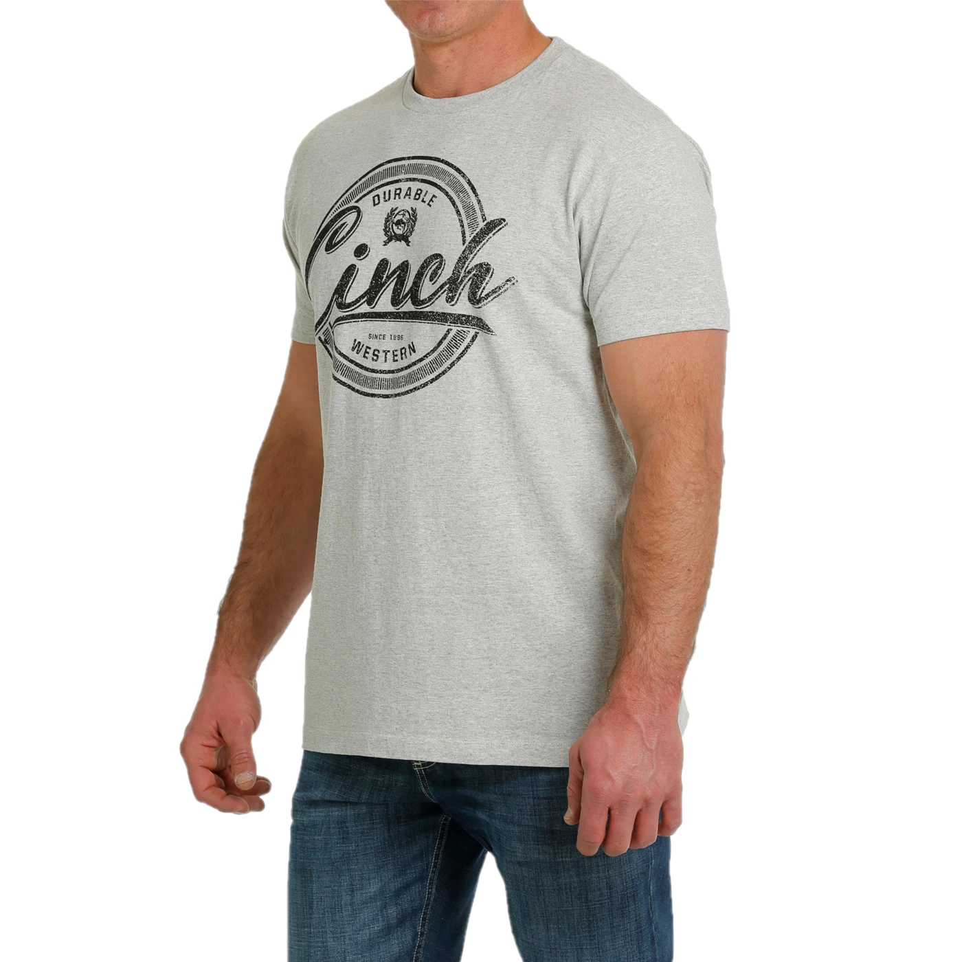 Cinch® Men's Heather Grey Logo T-Shirt MTT1690562 5 Cinch® Men's Heather Grey Logo T-Shirt MTT1690562 - Image 3