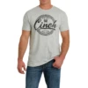 Cinch® Men's Heather Grey Logo T-Shirt MTT1690562 -RodeoGearShop MTT1690562 3