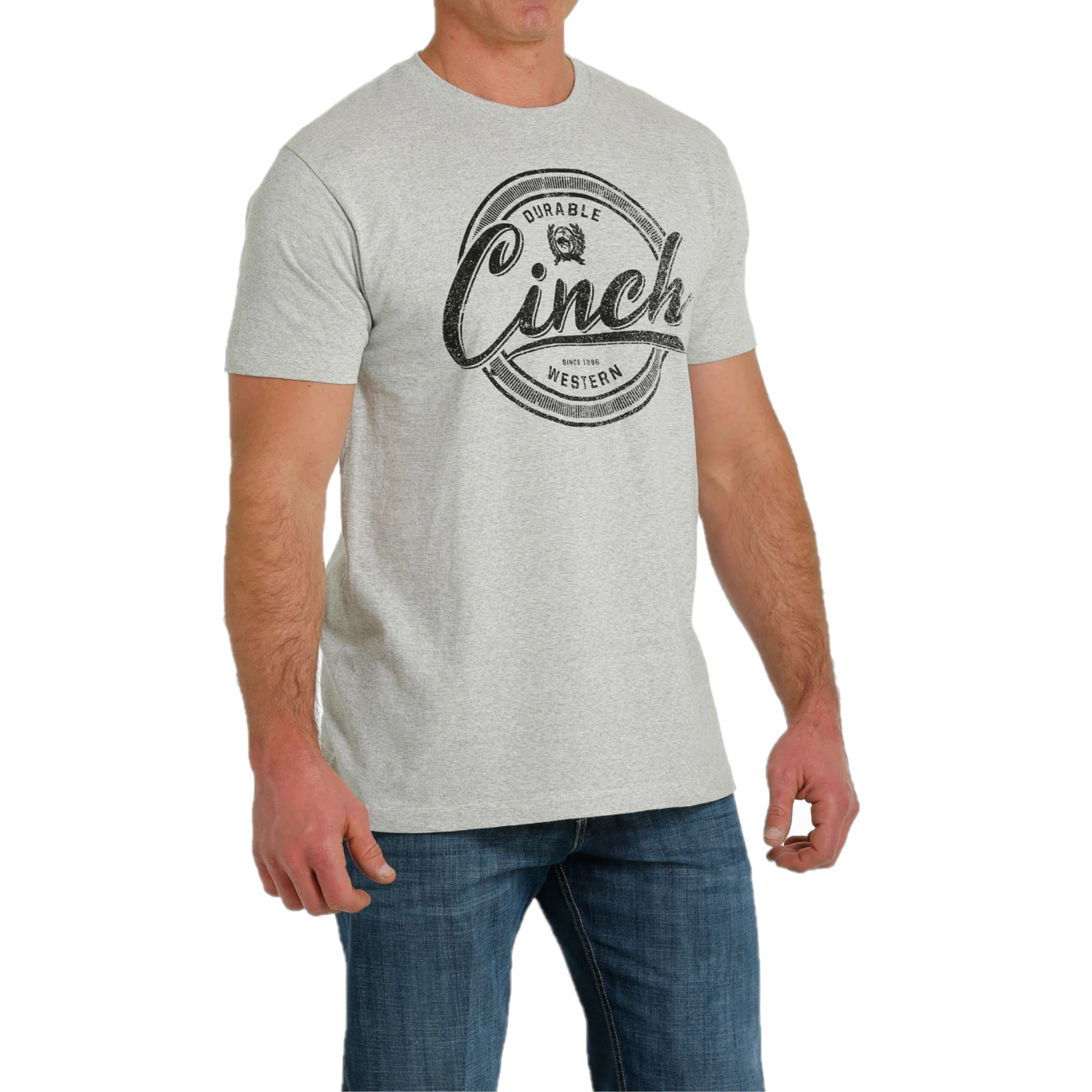 Cinch® Men's Heather Grey Logo T-Shirt MTT1690562 4 Cinch® Men's Heather Grey Logo T-Shirt MTT1690562 - Image 2