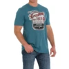 Cinch® Men's Camp Tumbleweed Heather Blue T-Shirt MTT1690564 -RodeoGearShop MTT1690564a