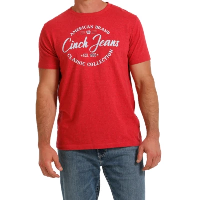 Cinch® Men's Graphic Red Heather T-Shirt MTT1690569 3 Cinch® Men's Graphic Red Heather T-Shirt MTT1690569