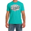 Cinch Men's Turquoise American Bran Denim Co. T-Shirt MTT1690572 -RodeoGearShop MTT1690572 2