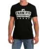 Cinch® Men's Farm Fit Graphic Black T-Shirt MTT1690576 -RodeoGearShop MTT1690576