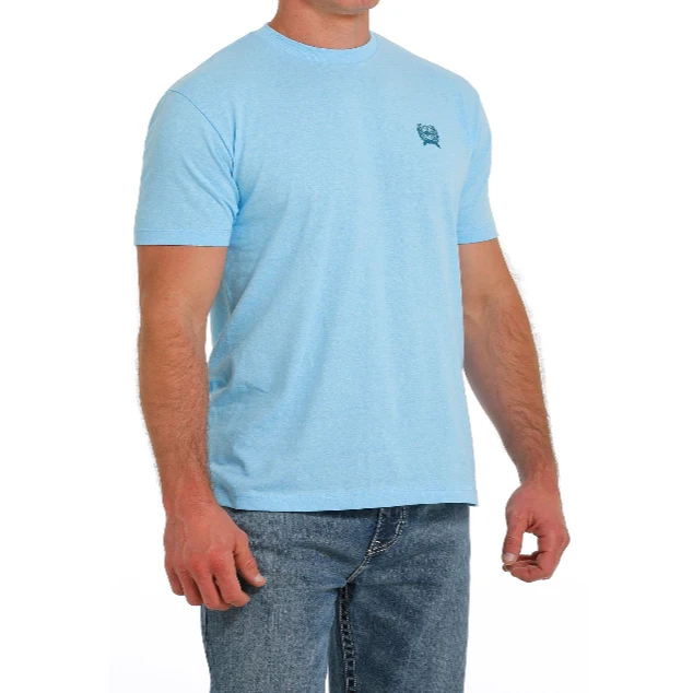 Cinch® Men's "Fixin' To Get Western" Graphic Blue T-Shirt MTT1690577 4 Cinch® Men's "Fixin' To Get Western" Graphic Blue T-Shirt MTT1690577 - Image 2