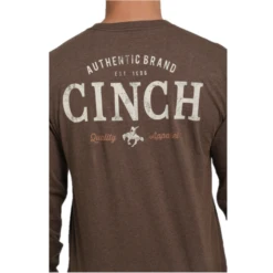 Cinch® Men's Brown Graphic Logo Long Sleeve T-Shirt MTT1721003 -RodeoGearShop MTT1721003 2