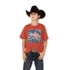 Cinch® Boy's "Cinch Up" Red Short Sleeve T-Shirt MTT7670118 -RodeoGearShop MTT7670118a