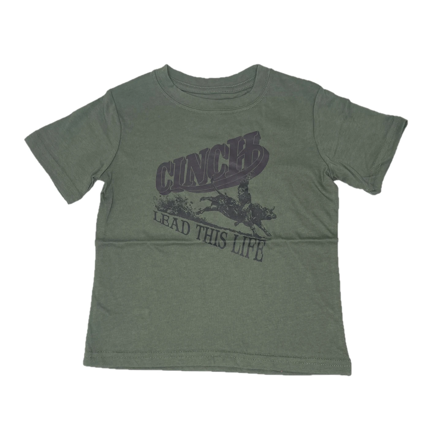 Cinch® Youth Boy's Olive Green Rodeo Graphic T-Shirt MTT7670124 3 Cinch® Youth Boy's Olive Green Rodeo Graphic T-Shirt MTT7670124