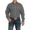 Cinch® Men's Grey Geo Print Long Sleeve Button Down Shirt MTW1105283 1 Cinch® Men's Grey Geo Print Long Sleeve Button Down Shirt MTW1105283 -RodeoGearShop MTW1105283