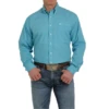 Cinch® Men's Blue Geometric Print Button Down Shirt MTW1105372 2 Cinch® Men's Blue Geometric Print Button Down Shirt MTW1105372 -RodeoGearShop MTW1105372