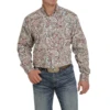 Cinch® Men's Multicolored Paisley Printed Button Down Shirt MTW1105426 -RodeoGearShop MTW1105426c