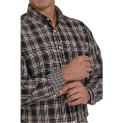 Cinch® Men's Plaid Brown Button Down Shirt MTW1105452 7 Cinch® Men's Plaid Brown Button Down Shirt MTW1105452 -RodeoGearShop MTW1105452 2