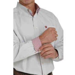 Cinch® Men's Light Blue Pinstripe Button Down Shirt MTW1105464 -RodeoGearShop MTW1105464 2