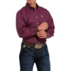 Cinch® Men's Solid Purple Western Button Down Shirt MTW1105484 1 Cinch® Men's Solid Purple Western Button Down Shirt MTW1105484 -RodeoGearShop MTW1105484 1