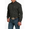 Cinch® Men's Diamond Print Black Button Down Shirt MTW1105531 -RodeoGearShop MTW1105531