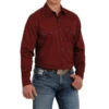 Cinch® Men's Western Plain Red Weave Button Up Shirt MTW1301055 2 Cinch® Men's Western Plain Red Weave Button Up Shirt MTW1301055 -RodeoGearShop MTW1301055 3