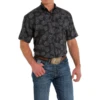 Cinch® Men's Arena Flex Tropical Black Button Down Shirt MTW1704113 2 Cinch® Men's Arena Flex Tropical Black Button Down Shirt MTW1704113 -RodeoGearShop MTW1704113a