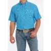 Cinch® Men's Arena Flex Dotted Blue Button Down Shirt MTW1704121 1 Cinch® Men's Arena Flex Dotted Blue Button Down Shirt MTW1704121 -RodeoGearShop MTW1704121