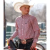 Cinch® Children's Pink Long Sleeve Plaid Button Down Shirt MTW7060274 -RodeoGearShop MTW7060274