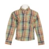 Cinch® Youth Boy's Orange & Green Plaid Button Down Shirt MTW7060296 -RodeoGearShop MTW7062296 8c01f9bb b026 4b2f 81e0 4c185493d373