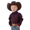 Cinch® Infant Boys Purple Geometric Button Down Shirt MTW7062299 -RodeoGearShop MTW7062299 1