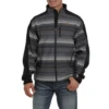 Cinch® Men's Black Striped Bonded Softshell Jacket MWJ1063004 -RodeoGearShop MWJ1063004 1