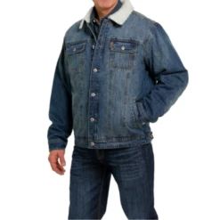 Cinch® Men's Denim Concealed Carry Trucker Jacket MWJ1074006 -RodeoGearShop MWJ1074006 2 1